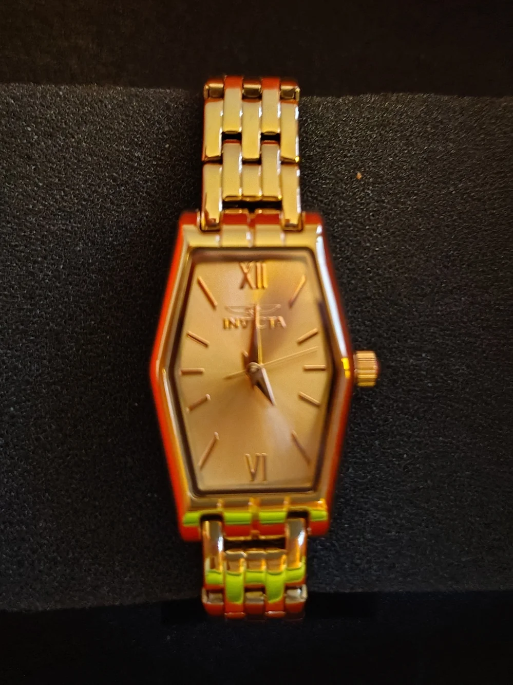 Invicta Women's Gold-Tone Hexagonal Bracelet Watch NEW